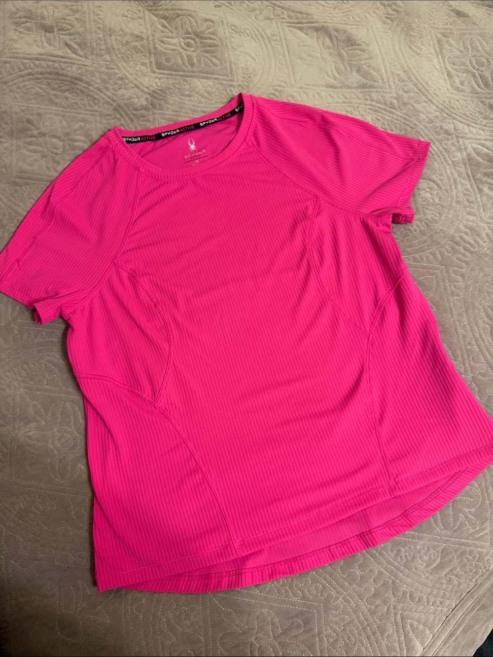 Spyder Short Sleeve Active Tee in Bright Pink